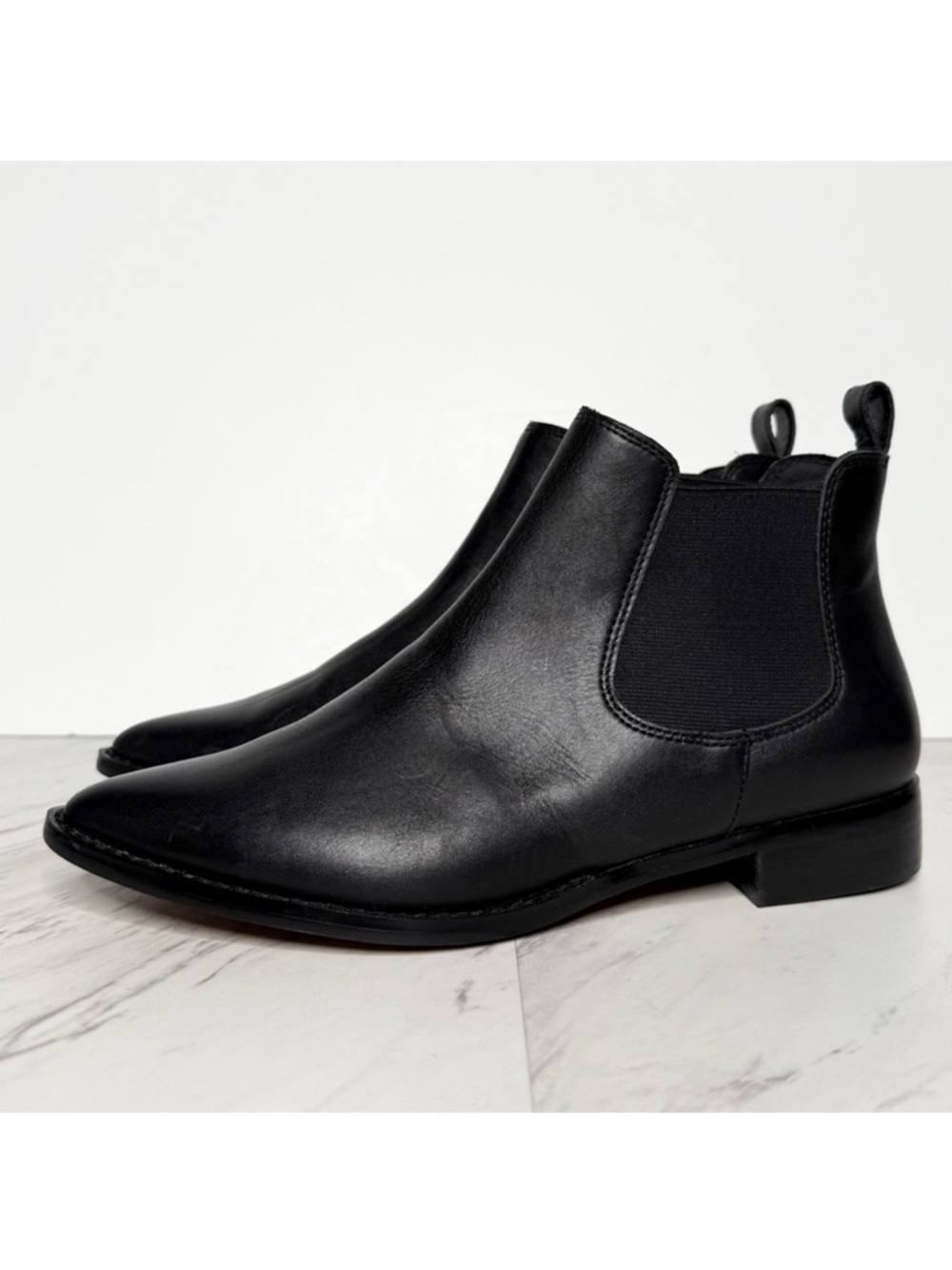 Linea Paolo Black Chelsea Bootie 6M